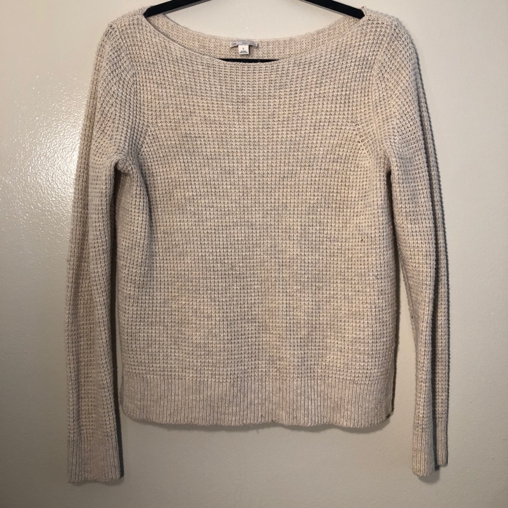 Oatmeal Heather Gap Knit Sweater